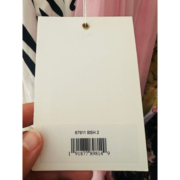 STINE GOYA Pink Bubblegum 1302 Amelia Sequin Round Neckline Dress Size Small - Picture 16 of 16